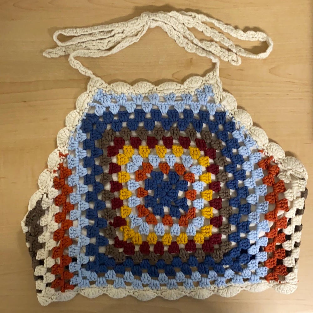 Colorful Crochet Crop Top by Francesca’s